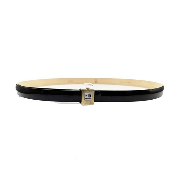 CHANEL - B12 A Slim Black Belt - Perfume No.5 Bottle Buckle - 75 / 30 main image 2